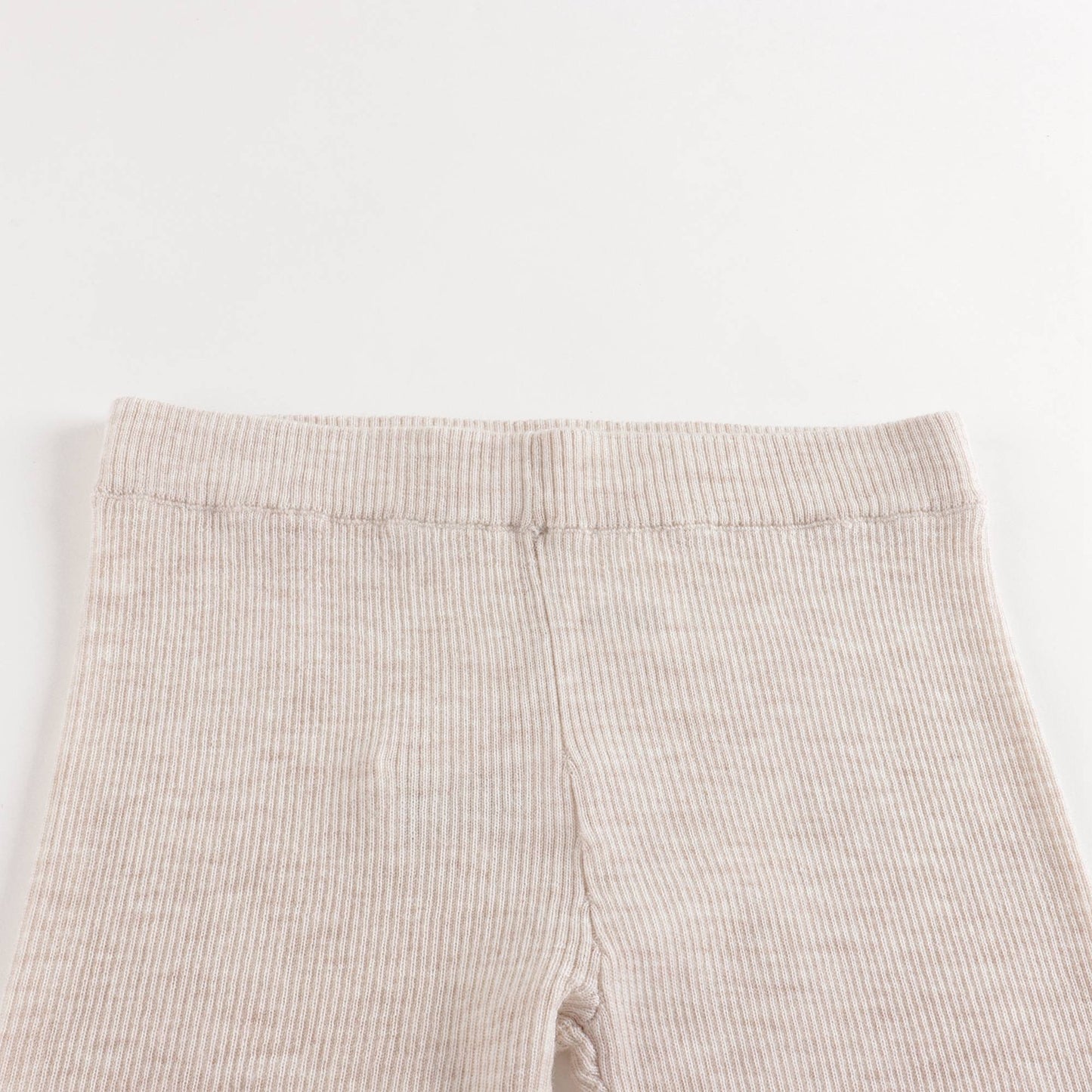 女童米色羊毛长裤