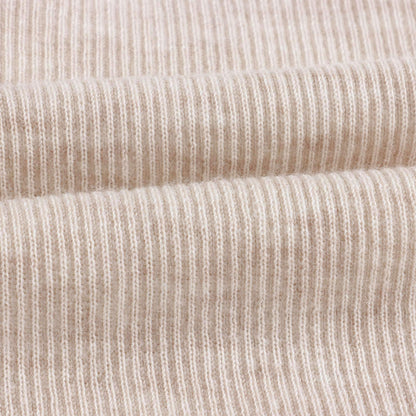 女童米色羊毛长裤