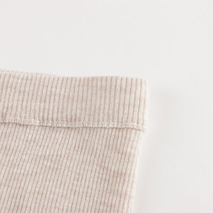 女童米色羊毛长裤