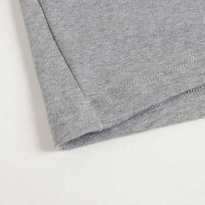Girls Grey Cotton Turtleneck