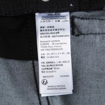 女童黑色樱桃印花长裤