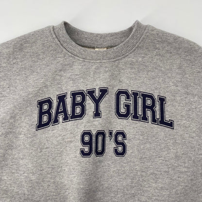 女童灰色Logo棉背心