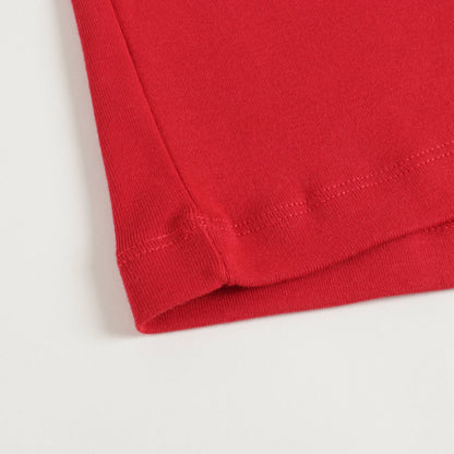 Girls Red Cotton Turtleneck