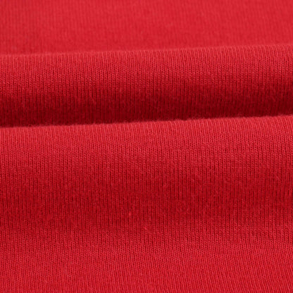 Girls Red Cotton Turtleneck