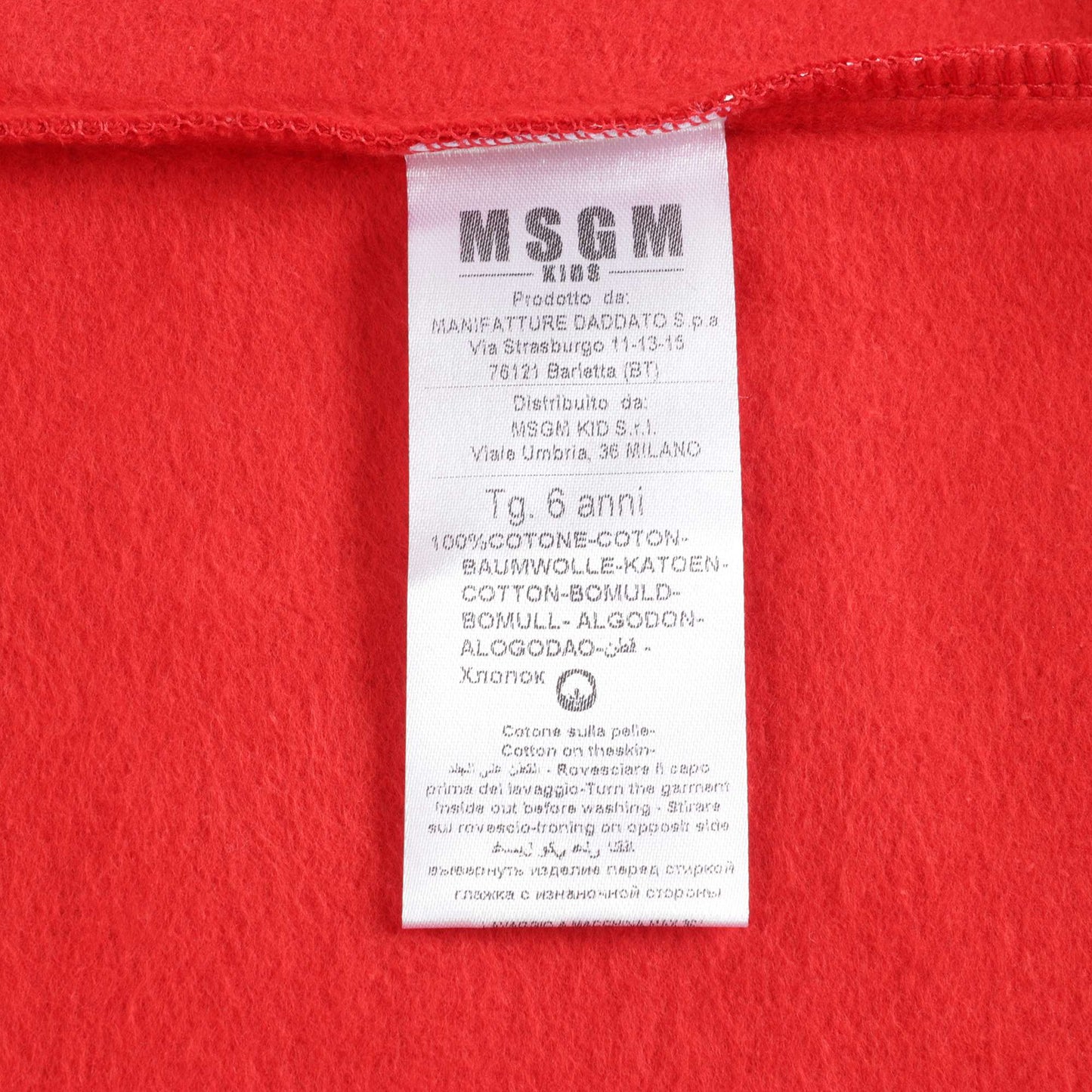 Boys Red Cotton Sweatshirt