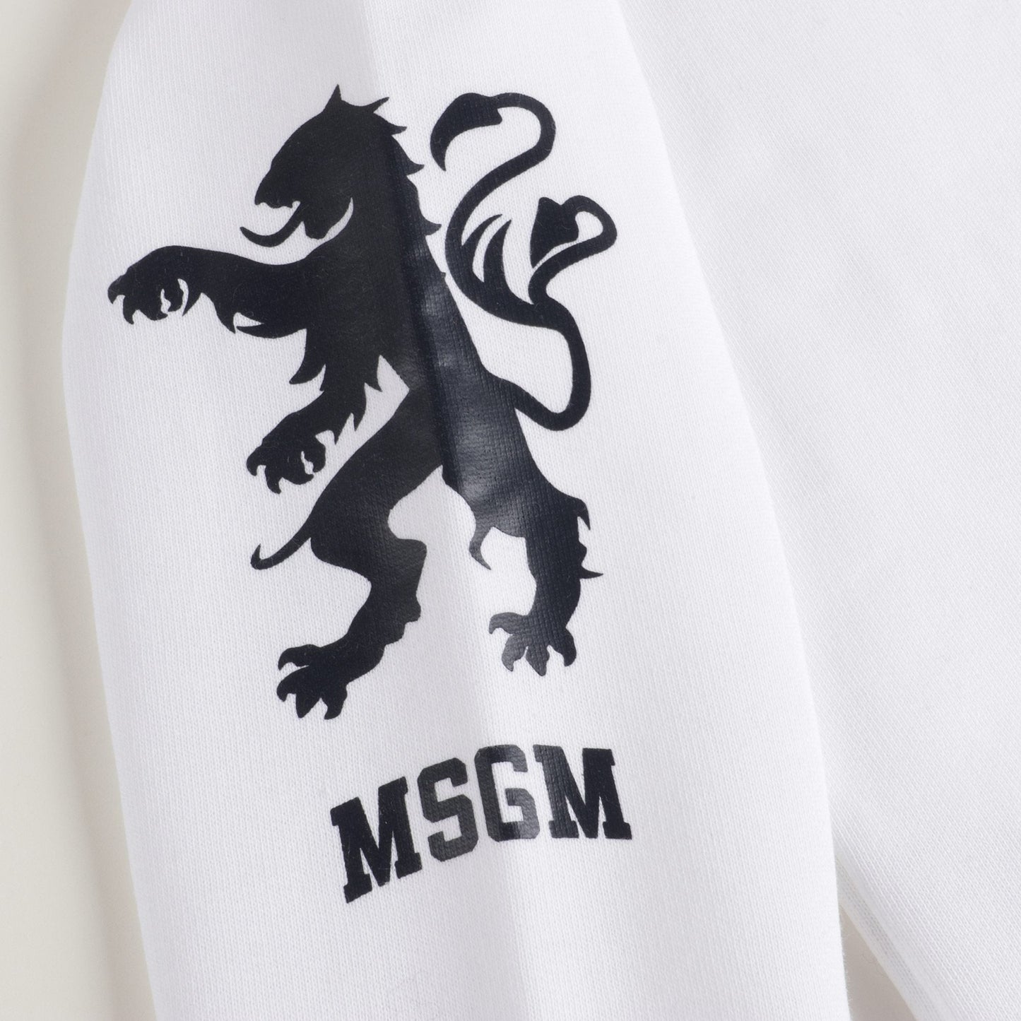 Boys White Cotton Sweatshirt