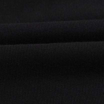 Girls Black Logo Cotton Hoodie
