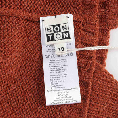 婴儿童焦糖色针织帽