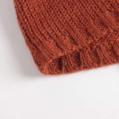 婴儿童焦糖色针织帽