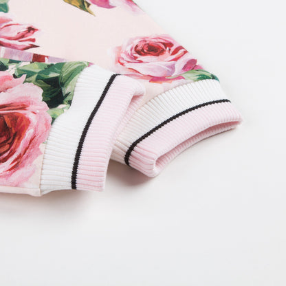 Girls Beige Rose Cotton Trousers（合并到19897）