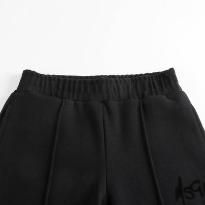 女童黑色棉长裤