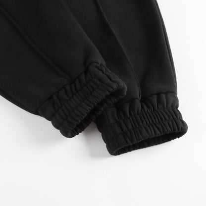 女童黑色棉长裤