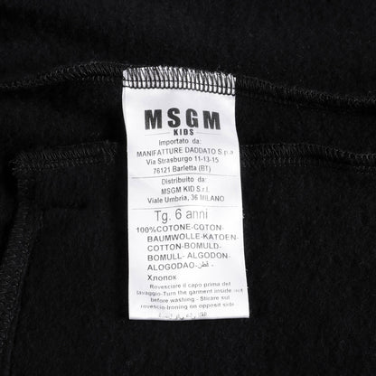 女童黑色棉长裤