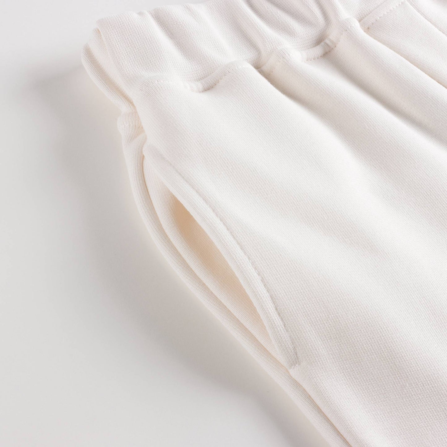 儿童白色棉长裤