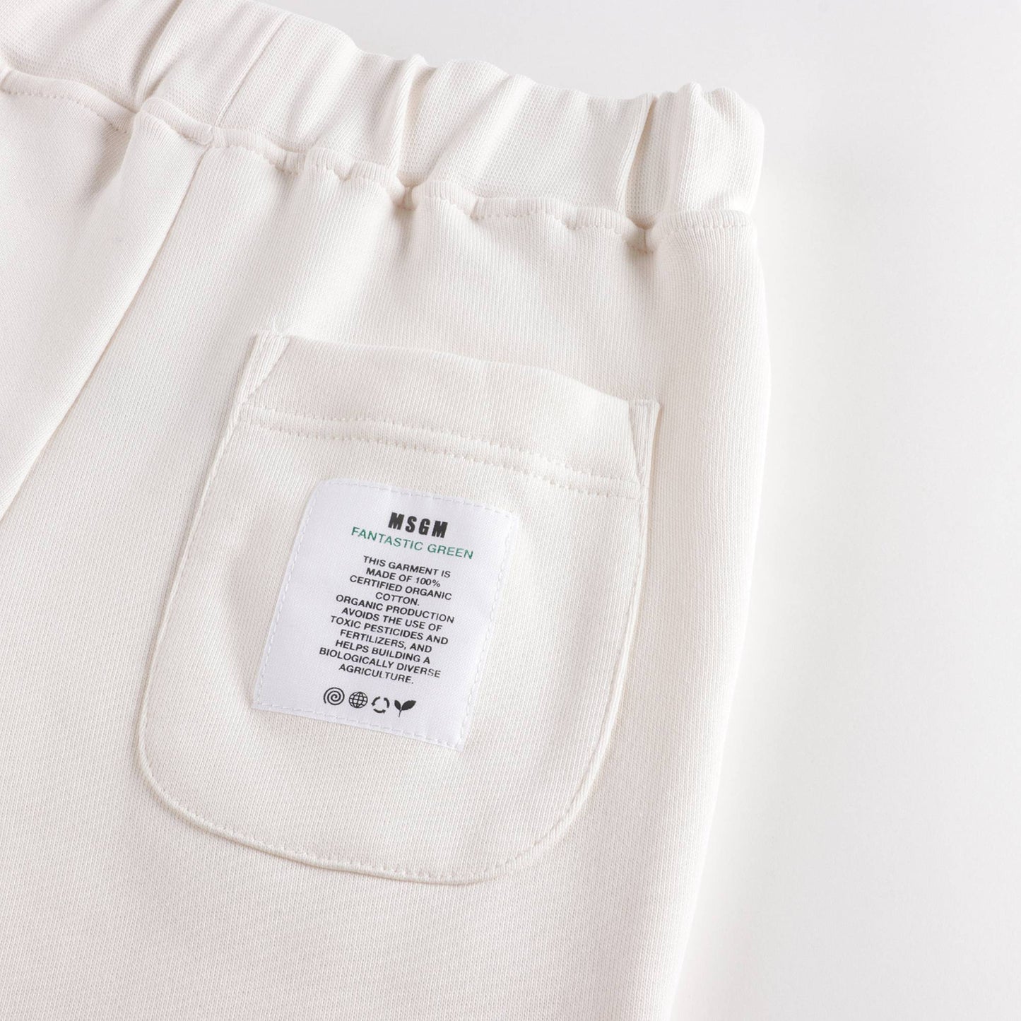 儿童白色棉长裤