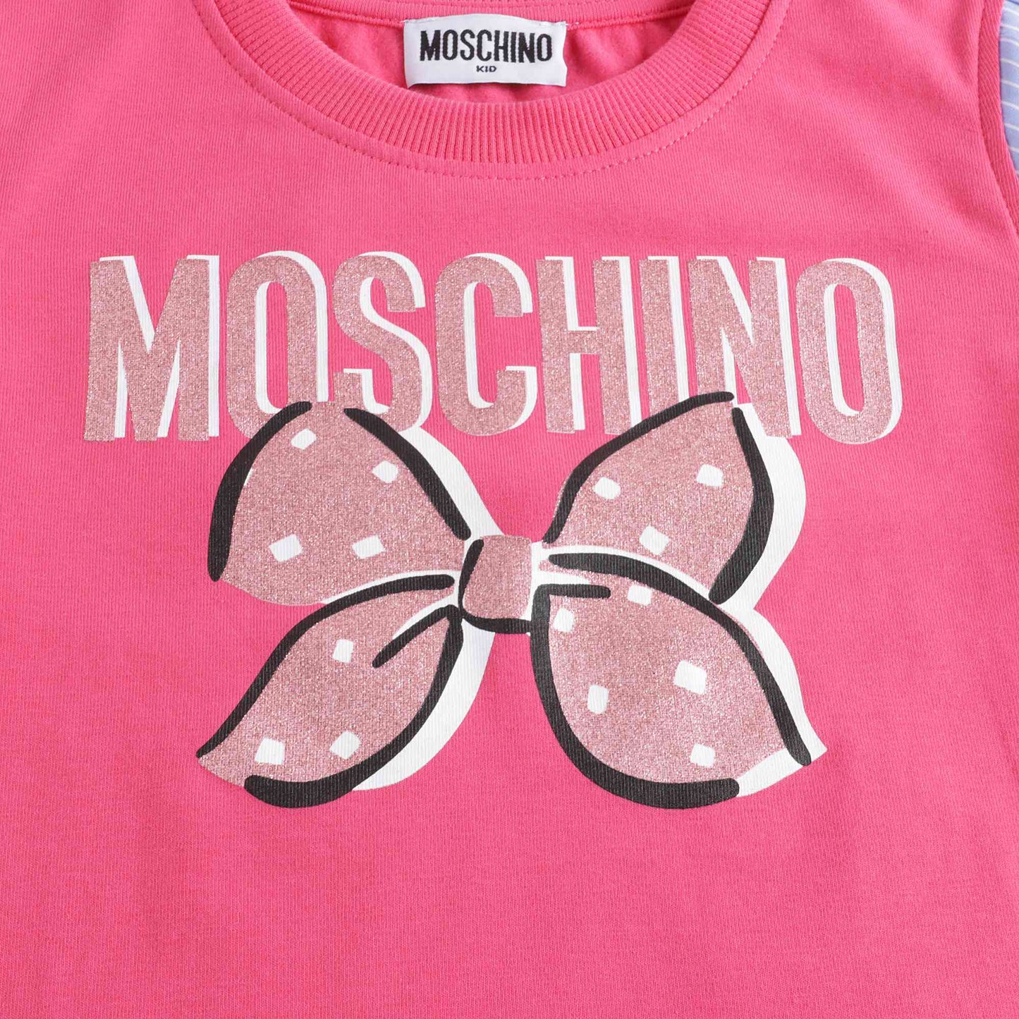 女童粉色Logo棉T恤