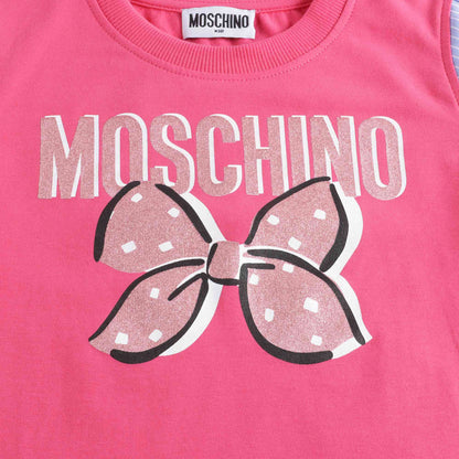 女童粉色Logo棉T恤