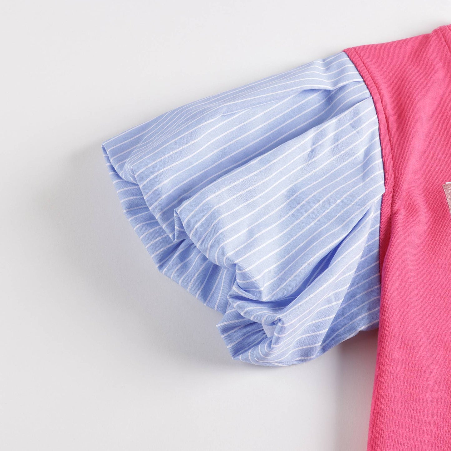 女童粉色Logo棉T恤