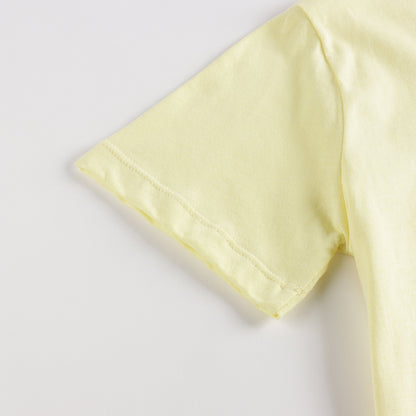 儿童黄色Logo棉T恤