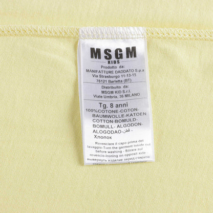 儿童黄色Logo棉T恤