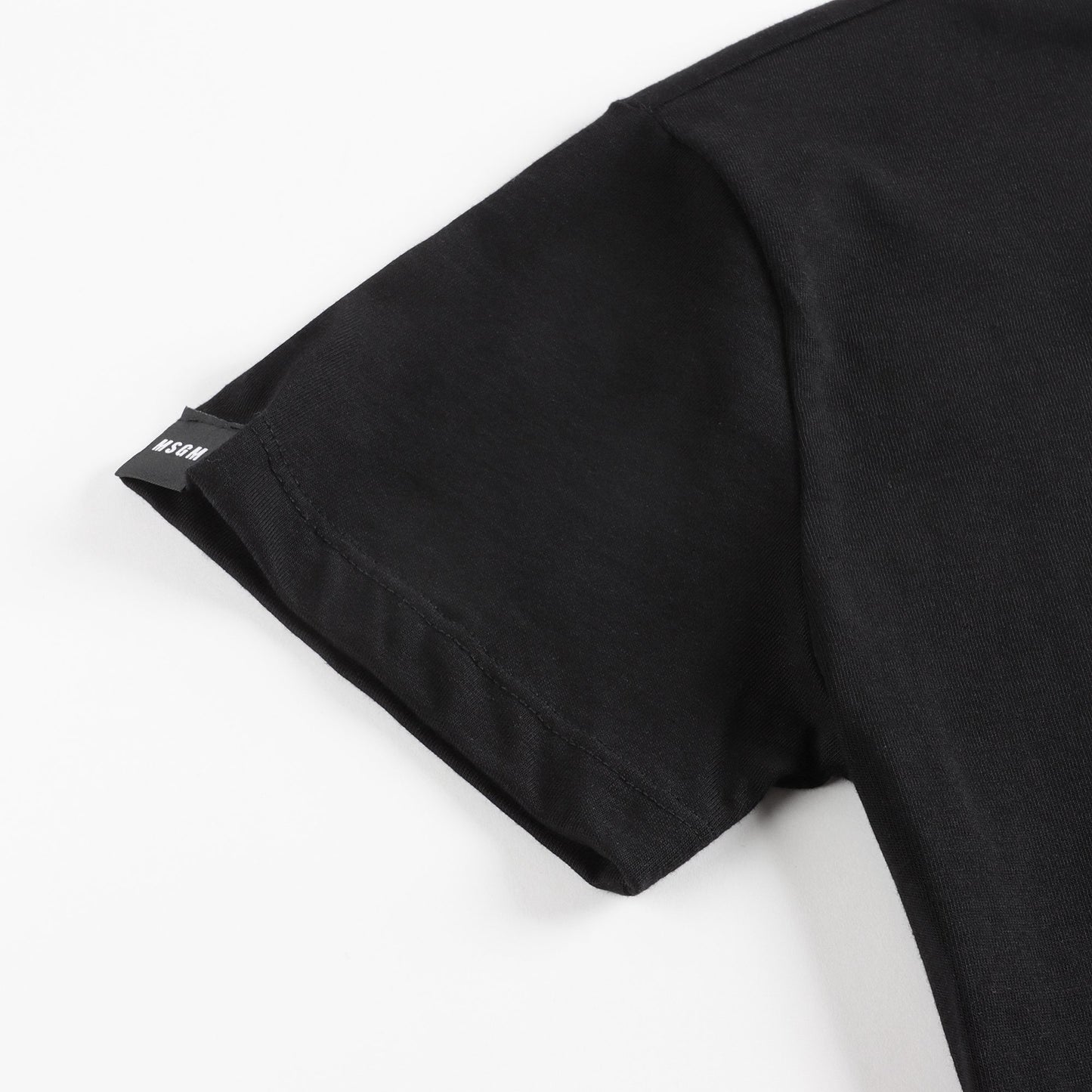 女童黑色Logo棉T恤