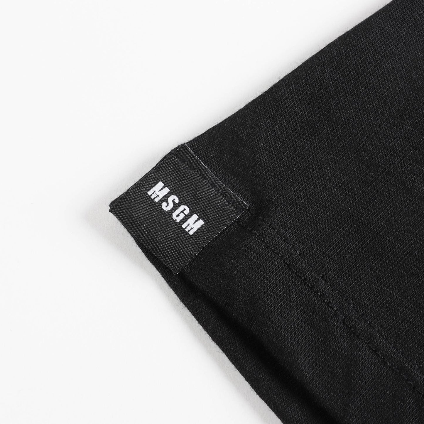 女童黑色Logo棉T恤