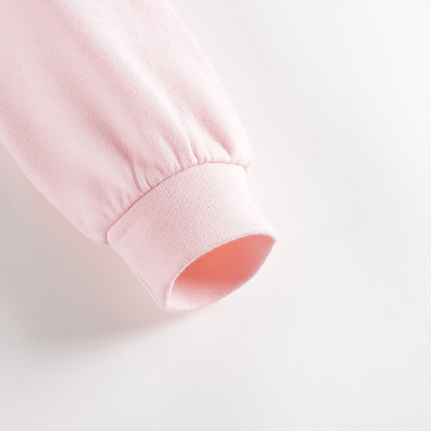 女婴粉色Logo棉卫衣