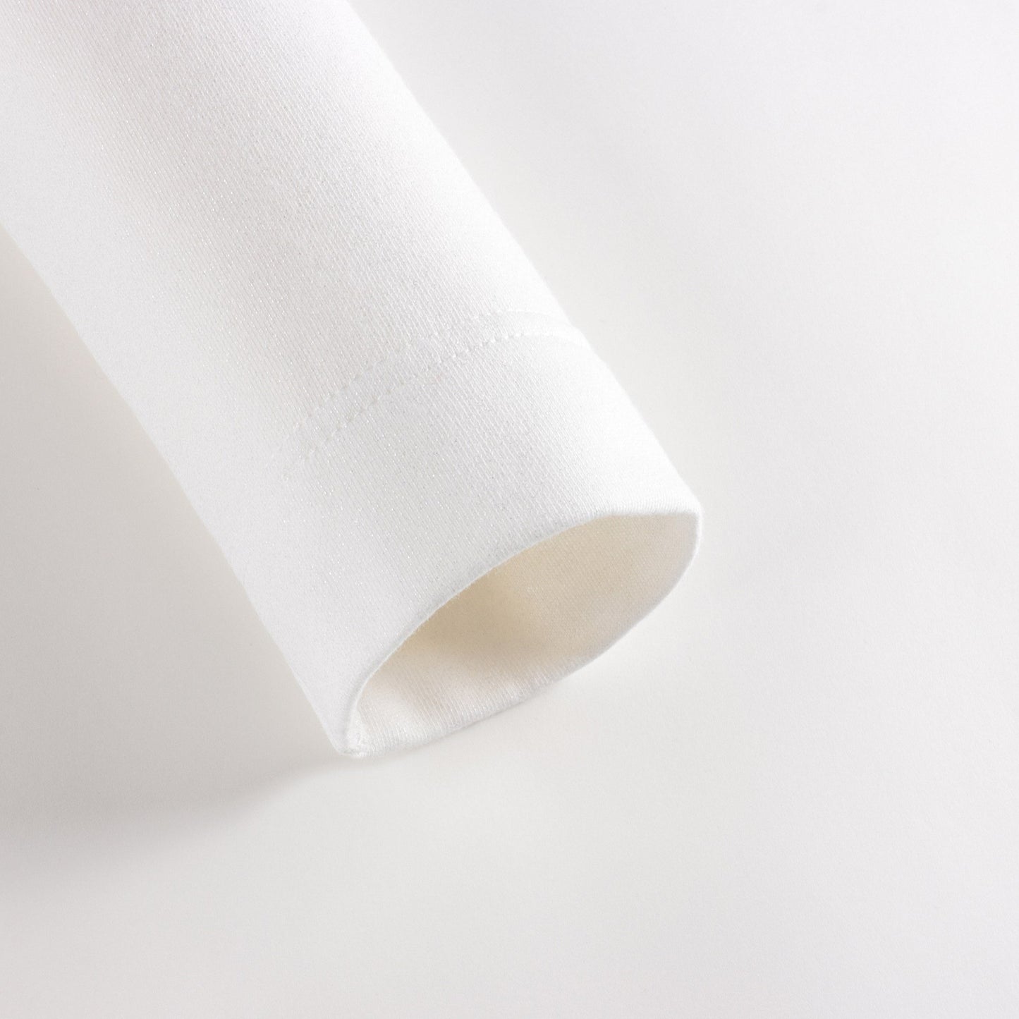 女童白色Logo棉卫衣