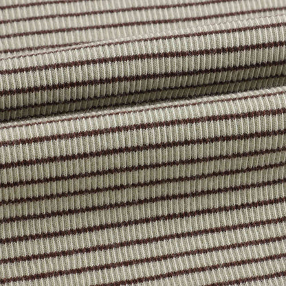 婴儿柠檬色条纹棉连体衣