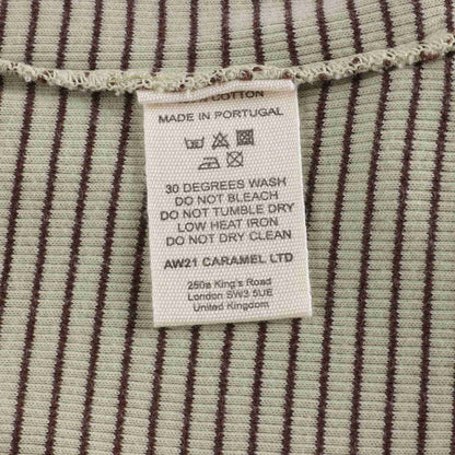 婴儿柠檬色条纹棉连体衣