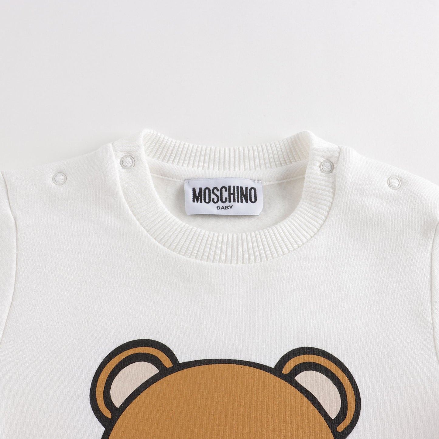 婴儿白色棉连体衣