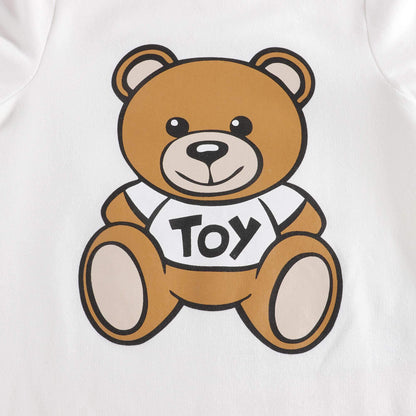 婴儿白色棉连体衣