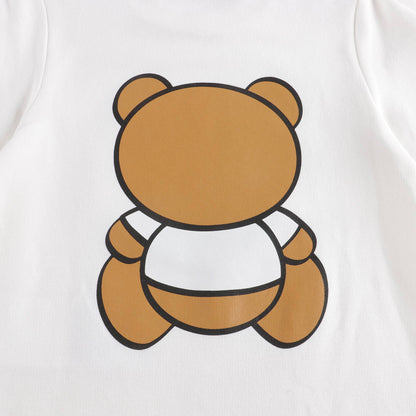 婴儿白色棉连体衣