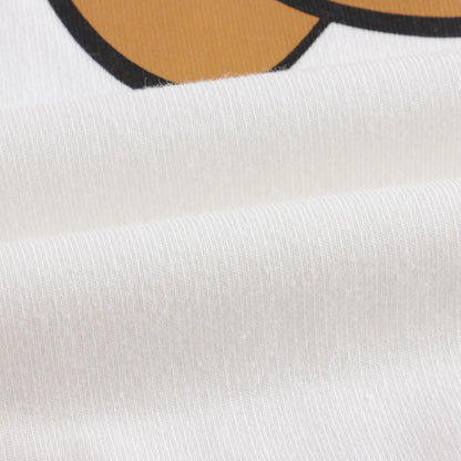 婴儿白色棉连体衣