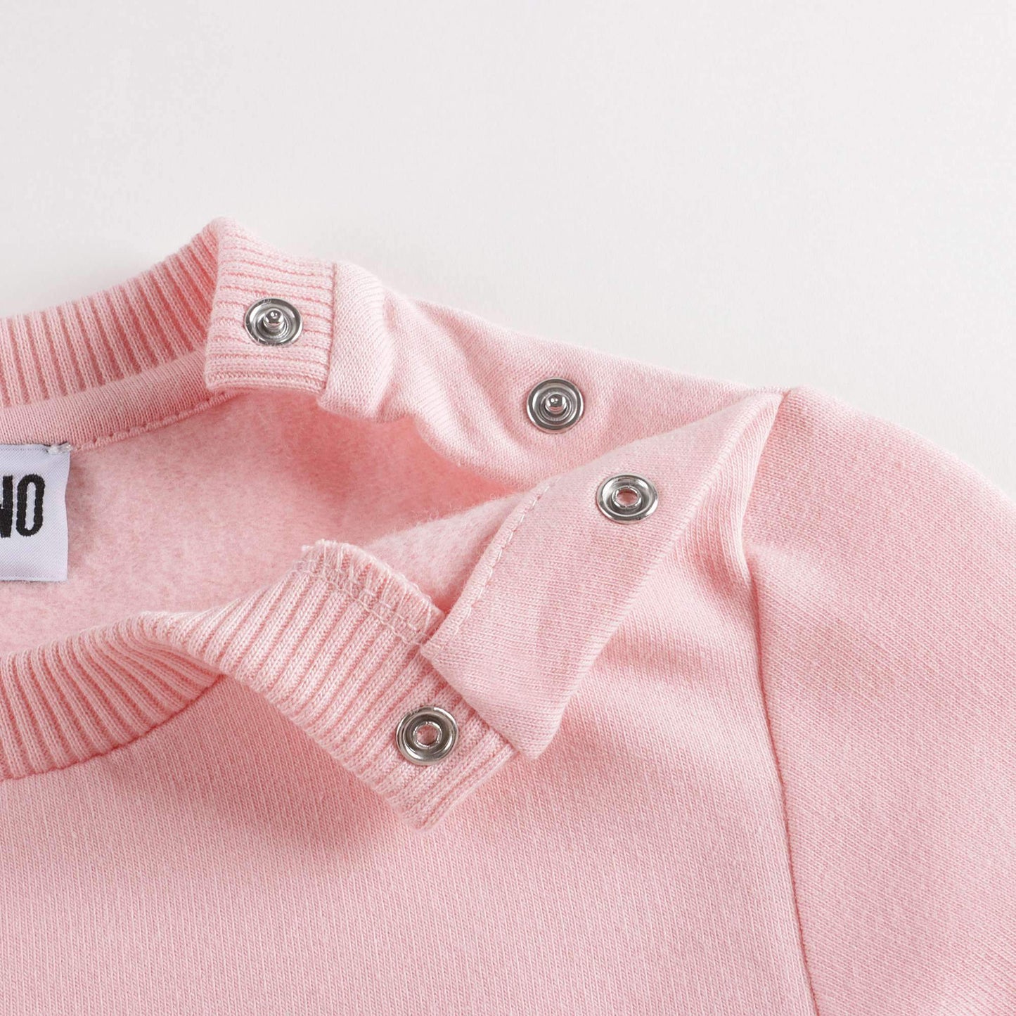 女婴粉色Logo棉连体衣