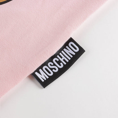 女婴粉色Logo棉连体衣