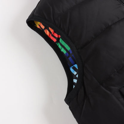 男童黑色Logo双面马甲