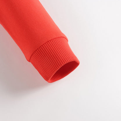 婴儿红色印花棉卫衣