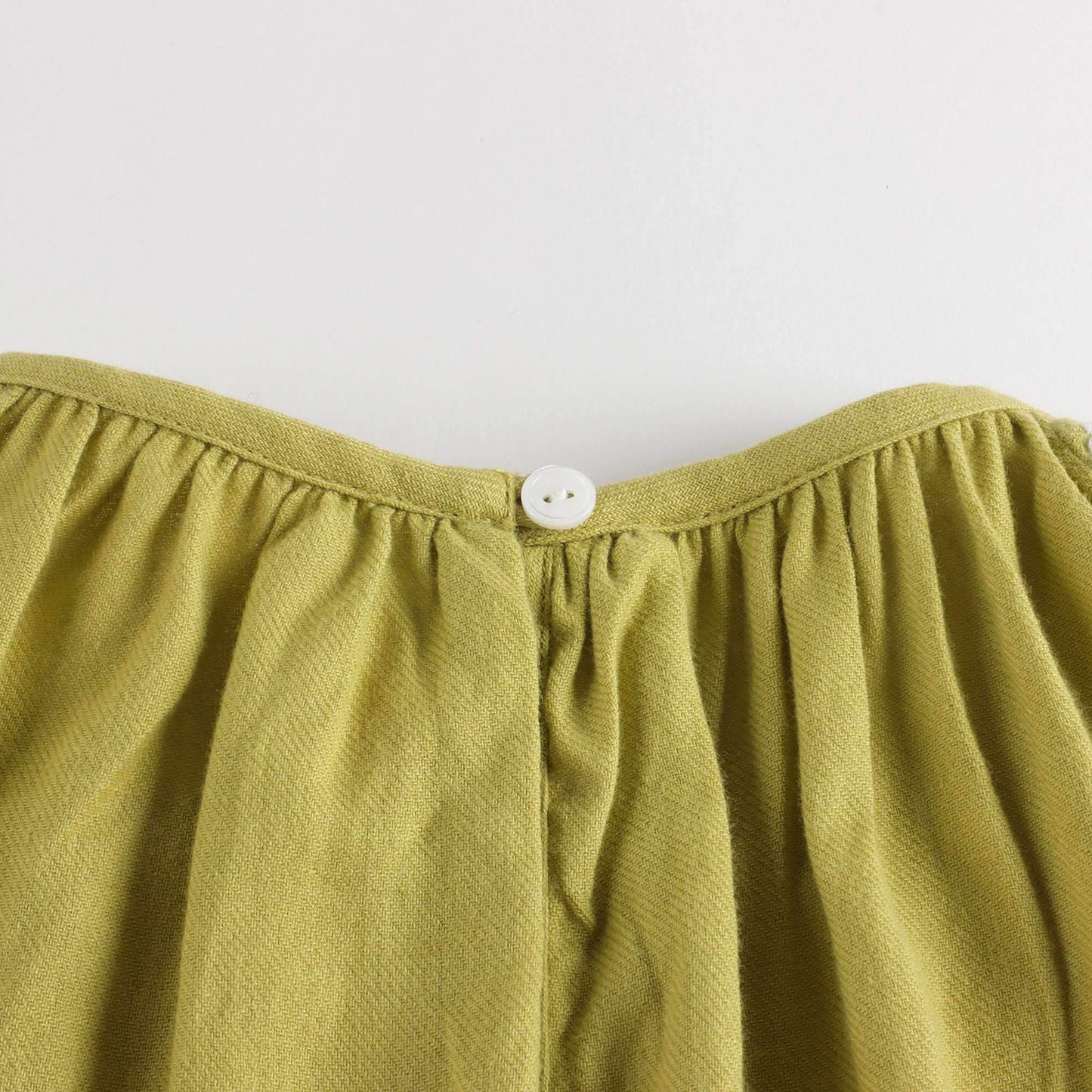 女童橄榄绿棉上衣