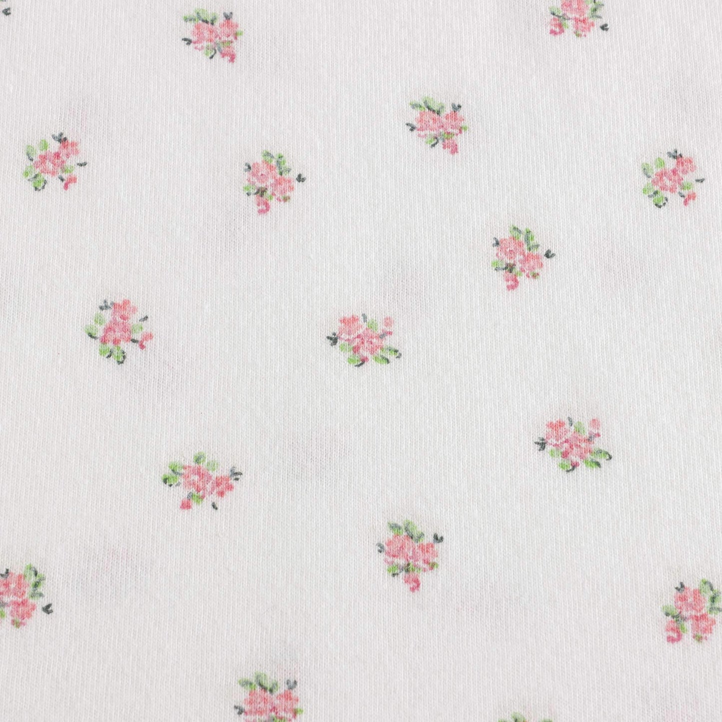 女童白色碎花棉睡衣套装