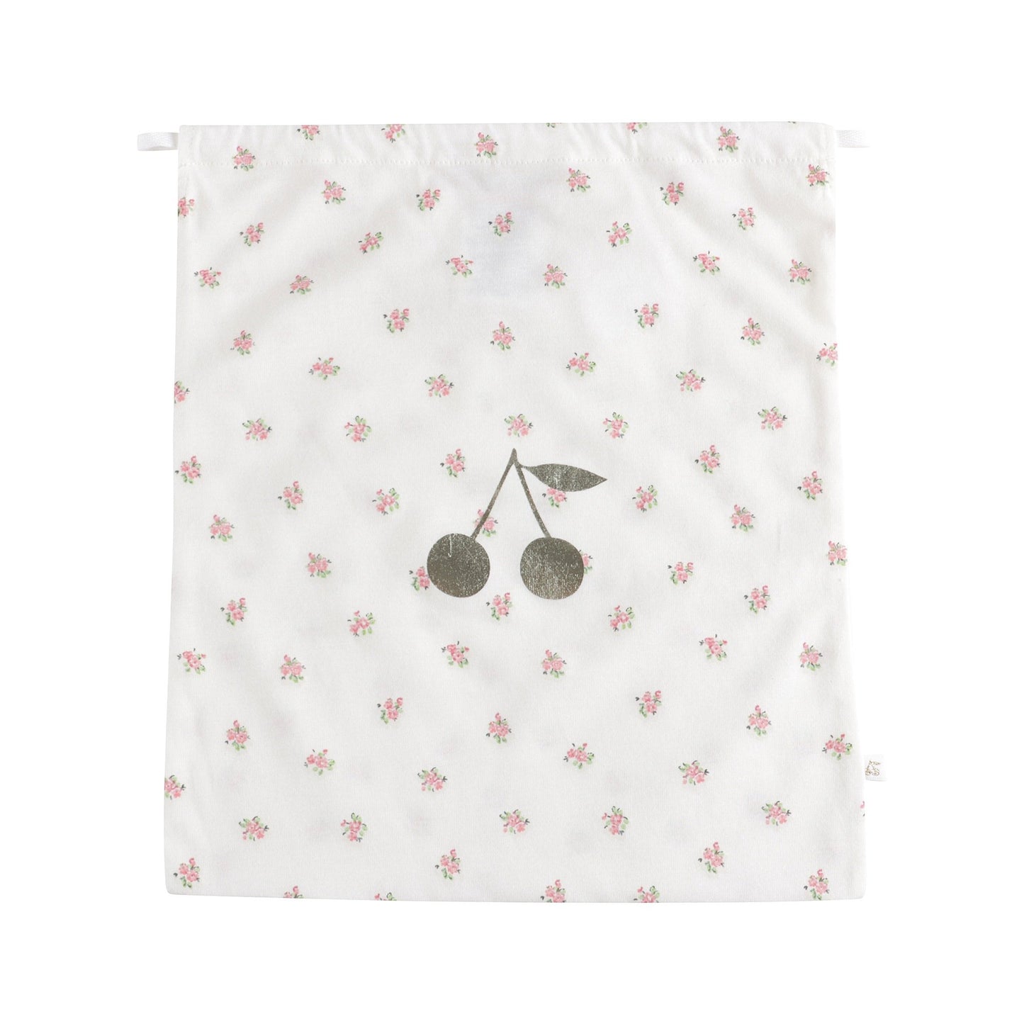 女童白色碎花棉睡衣套装