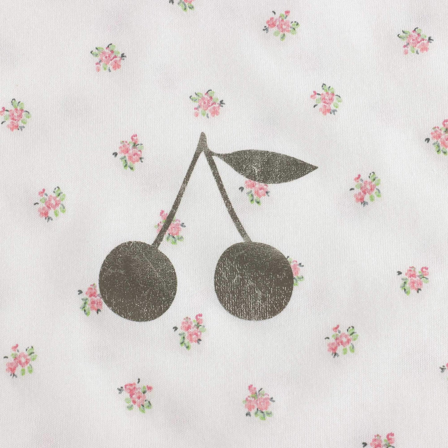 女童白色碎花棉睡衣套装