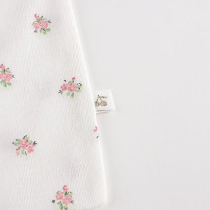 女童白色碎花棉睡衣套装