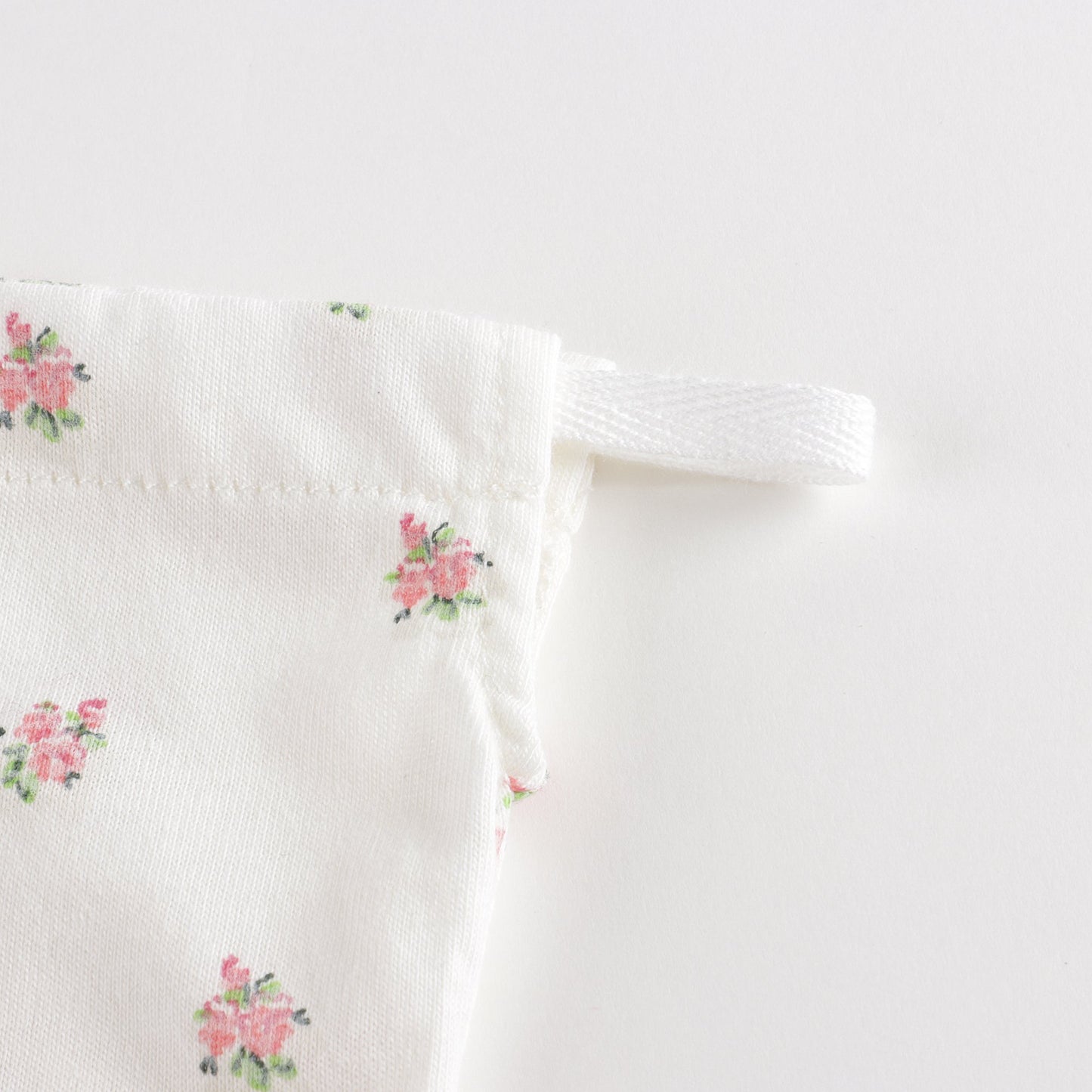 女童白色碎花棉睡衣套装