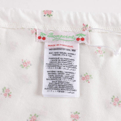 女童白色碎花棉睡衣套装