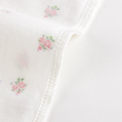 女童白色碎花棉睡衣套装