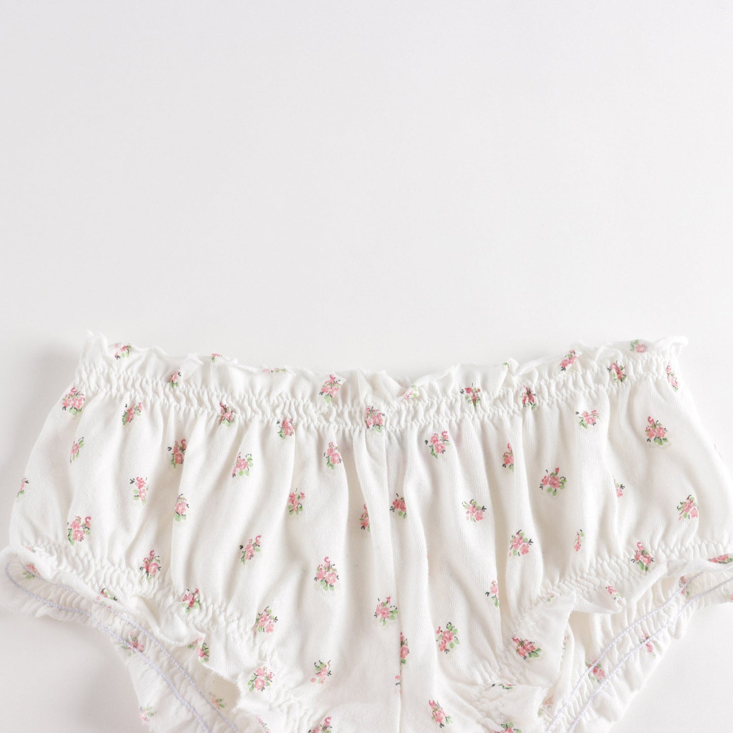 女童白色碎花棉睡衣套装