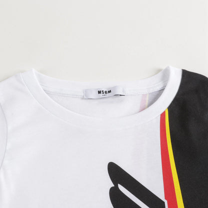Boys White Logo Cotton Tank Top