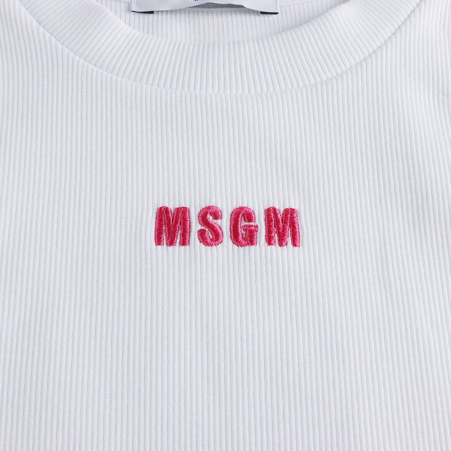 男童白色Logo棉背心