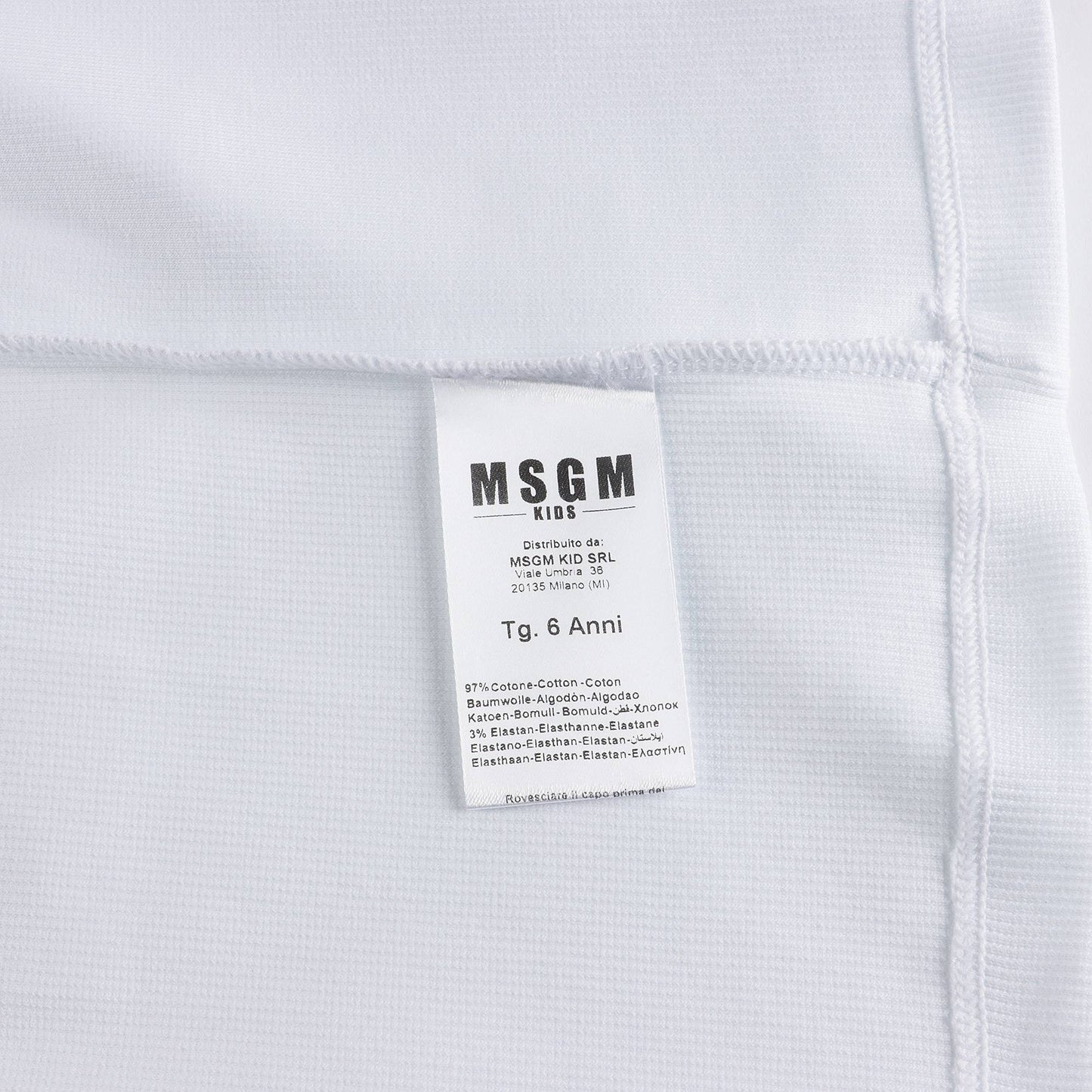 男童白色Logo棉背心
